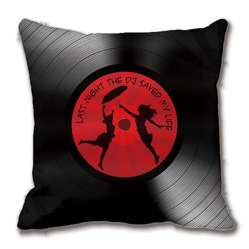 "Last Night The DJ Saved My Life" Vinyl Record Pillow Case