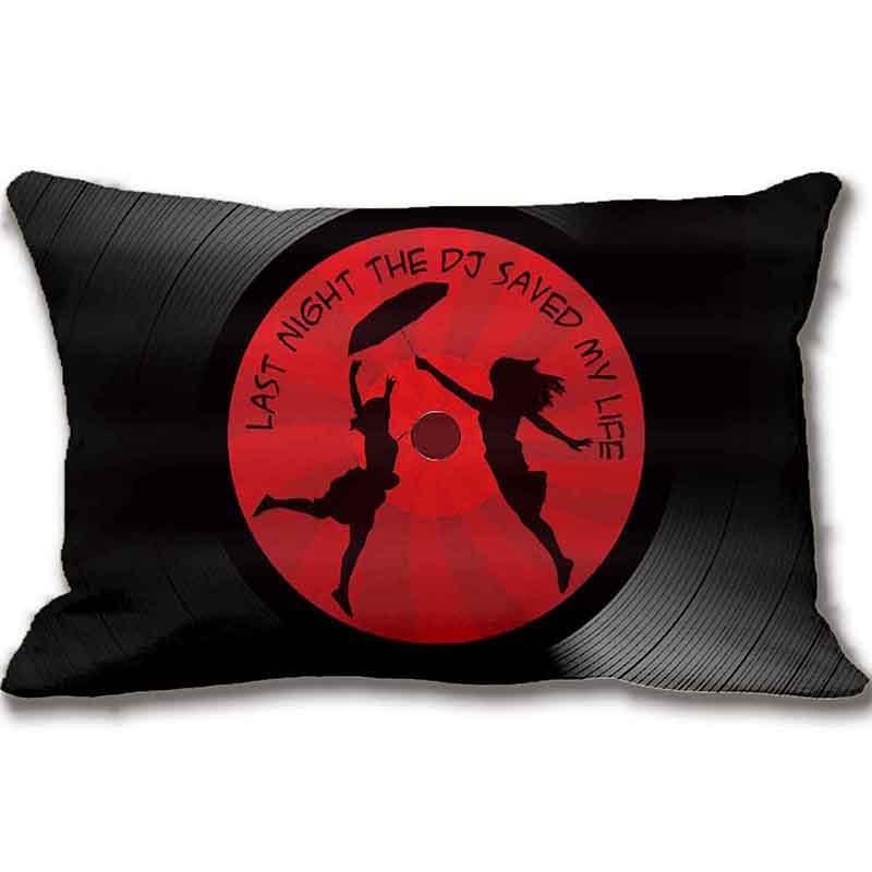 "Last Night The DJ Saved My Life" Vinyl Record Pillow Case